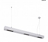 Q-LINE BAP PD 1m LED светильник подвесной 45Вт с LED 4000К, 2300лм, 30°, URG<10, CRI>90, серебристый