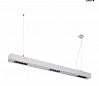 Q-LINE BAP PD 1m LED светильник подвесной 45Вт с LED 3000К, 2100лм, 30°, URG<10, CRI>90, серебристый
