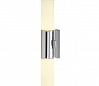 DEVIN LED DOUBLE светильник настенный IP44 c LED 2х8Вт (16Вт), 3000К, 890lm, хром/ стекло белое