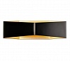 CARISO WL-4 светильник настенный с LED 2х9Вт (22Вт), 2700К, 600lm, черный/ латунь