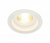CONTONE® ROUND светильник встраиваемый IP44 с COB LED 13Вт (16Вт), 3000К-2000К, 890lm, с БП, белый