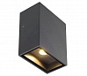 QUAD 1 XL светильник настенный IP44 с COB LED 3Вт (4.5Вт), 3000K, 260lm, 110°, антрацит
