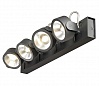 KALU 4 LED светильник накладной с COB LED 60Вт, 3000К, 4000лм, 60°, черный
