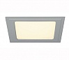 SENSER SQUARE 14W светильник встраиваемый 350mA c SMD LED 14Вт, 3000K, 970lm, без БП, серебристый