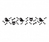 Наклейки «Кости», черный