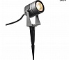 LED SPIKE светильник ландшафтный IP55 6Вт с LED 3000К, 400лм, 40°, кабель 1.5м с вилкой, антрацит