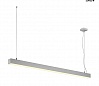 Q-LINE SINGLE LED DALI светильник подвесной 47Вт с LED 3000К, 3700лм, серебристый (ex 155134)