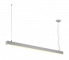 Q-LINE SINGLE LED светильник подвесной с LED 47Вт, 3000K, 3200lm, серебристый