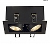KADUX 2 LED SET, светильник с COB LED 2х 6.2Вт (15Вт), 3000К, 1150lm, 38°, с бл. питания, черный
