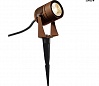 LED SPIKE светильник ландшафтный IP55 6Вт с LED 3000К, 400лм, 40°, кабель 1.5м с вилкой, бурый