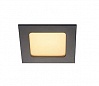 FRAME BASIC LED SET светильник встраив. с LED 6Вт (9,4Вт), 3000K, 450lm, с блоком питания, черный