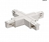 3Ph | EUTRAC®, X-коннектор с разъёмами питания для 2х контуров, 16А макс., белый RAL9016 (ex 145691)