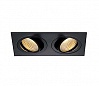 NEW TRIA LED 2 SQUARE SET, свет-к с COBLED 2х 6.2Вт, 2700K, 38°, 1200lm, с блоком питания, черный