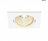NEW TRIA 68 SQUARE CS/LS DtW светильник встр. 7.2Вт с LED 1800-3000К, 440лм, 38°, CRI>90, белый