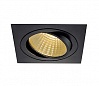 NEW TRIA XXL SQUARE SET светильник с COB LED 25ВТ (29Вт), 2700К, 2210lm, 38°, с бл. питания, черный