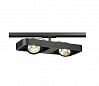 1PHASE-TRACK, LYNAH DOUBLE светильник c COB LED 2x 10Вт (21Вт), 3000К, 1320lm, 24°, черный