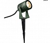 LED SPIKE светильник ландшафтный IP55 6Вт с LED 3000К, 400лм, 40°, кабель 1.5м с вилкой, зеленый