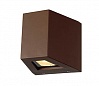 OUT BEAM LED светильник настенный IP44 с LED 18Вт, 3000K, 690lm+65lm,  80°+2°, бурый