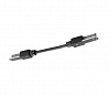 D-TRACK, коннектор гибкий, кабель 13.5 см, 230В, 10А макс., черный
