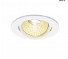 NEW TRIA 68 ROUND CS/LS DtW светильник встр. 7.2Вт с LED 1800-3000К, 440лм, 38°, CRI>90, белый