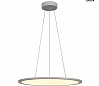 PANEL 60 ROUND светильник подвесной 42Вт с LED 3000К, 3150лм, 110°, димм. 1-10В, серебр. (ex 158633)