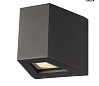 OUT BEAM LED светильник настенный IP44 с LED 18Вт, 3000K, 690lm+65lm,  80°+2°, антрацит
