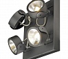 KALU 4 SQUARE LED светильник накладной с COB LED 60Вт, 3000К, 4000лм, 60°, черный