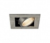KADUX 1 LED SET, светильник с COB LED 6.2Вт (9Вт), 3000К, 625lm, 38°, с бл. питания, матир. алюминий