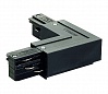 !! 3Ph | EUTRAC®, L-коннектор 1 с разъемом подвода питания, 16А макс., "земля" по внешнему углу, черный