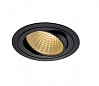 NEW TRIA XXL ROUND SET светильник с COB LED 25ВТ (29Вт), 2700К, 2210lm, 38°, с бл. питания, черный
