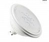 LED QPAR111 GU10 источник света 230В, 7Вт, 3000K, 730лм, 25°, белый корпус