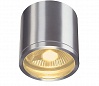ROX CEILING OUT | QPAR11, outdoor ceiling light, brushed aluminium, max. 50W, IP44
