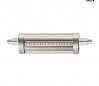 LED R7s 118 мм источник света 230В, 14Вт, 3000K, 2000лм, диммируемый, серебристый корпус