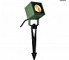 NAUTILUS 10 SQUARE LED светильник IP65 9Вт с LED 3000К, 520лм, 45°, кабель 2м с вилкой, зеленый
