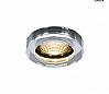CRYSTAL Dim to Warm светильник встраиваемый 7.3Вт с LED 1800-3000К, 460лм, 38°, хром/ стекло прозр.