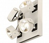 KALU 4 LED SQUARE светильник накладной с COB LED 4х 10Вт (42Вт), 3000K, 2640lm, 24°, черный/ белый